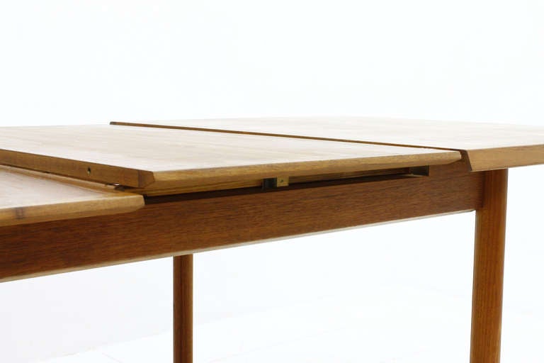 Scandinavian Modern Teak Wood Extension Dining Table by France & Son, Denmark, circa 1960s For Sale
