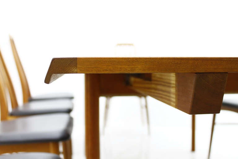 Teak Wood Extension Dining Table by France & Son, Denmark, circa 1960s For Sale 1