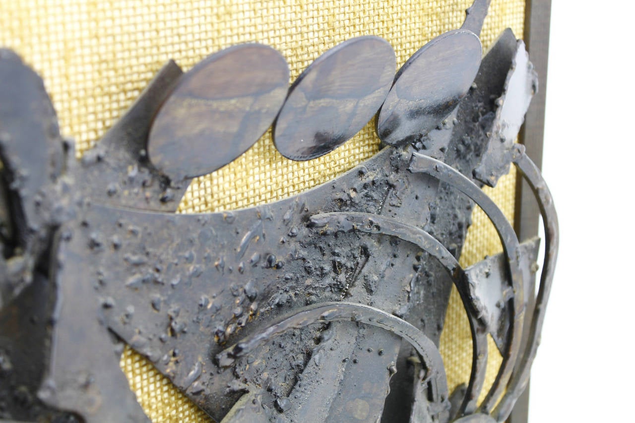 Wall Sculpture in Metal by Henrik Horst, Denmark 1970s