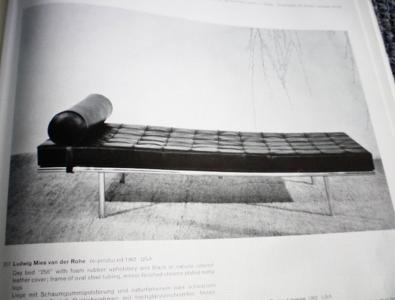 Rare Barcelona Daybed by Mies van der Rohe 258 with Metal Frame, Knoll 1962 For Sale 2