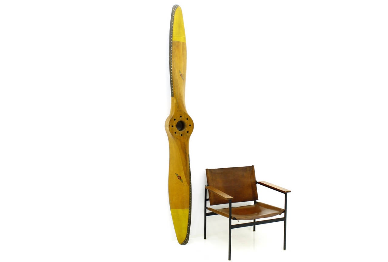 Legno Elica originale d'epoca di grandi dimensioni di S&S Winnipeg, 1943