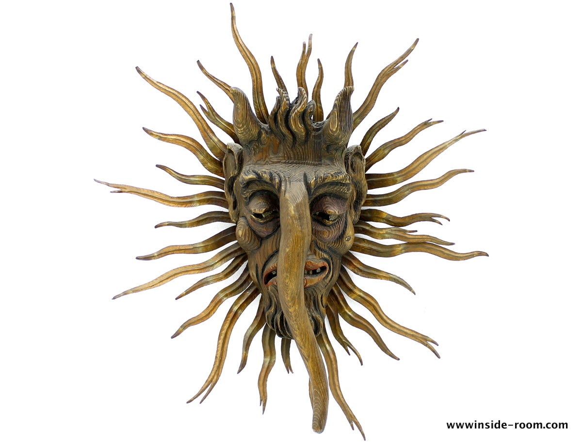 Devil Mask / Sunburst / Wall Decorate / Wall Light