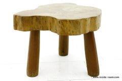 Solid Wood Table or Stool 60s