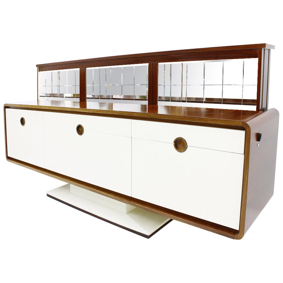 Rare Rosewood Sideboard With Electric Bar Like 007, 1970´s