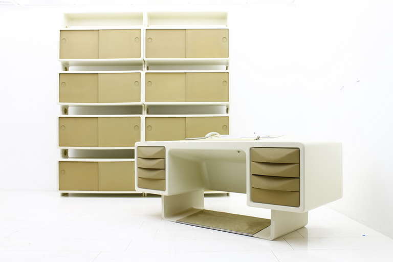 Very Rare Freestanding Shelf by Ernest Igl for Wilhelm Werndl, Germany, 1970 For Sale 2