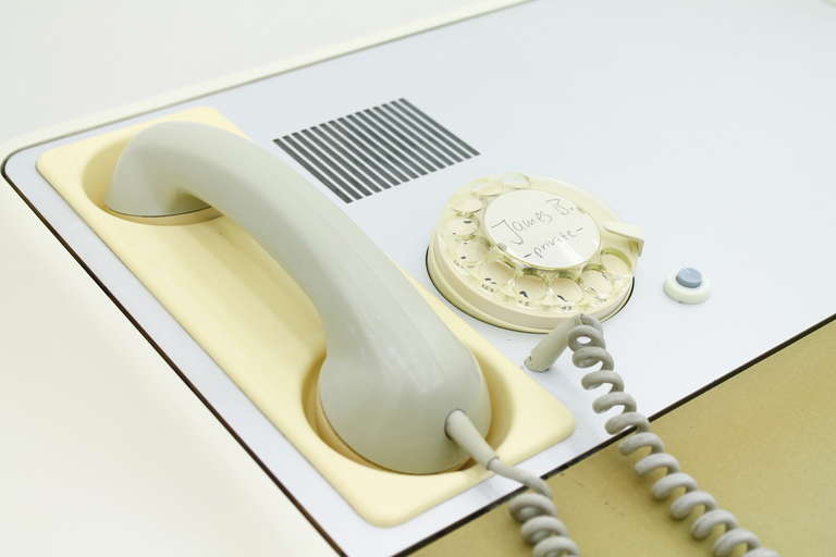 Late 20th Century Directors Desk with Integrate Telephone by Ernest Igl, Germany 1970