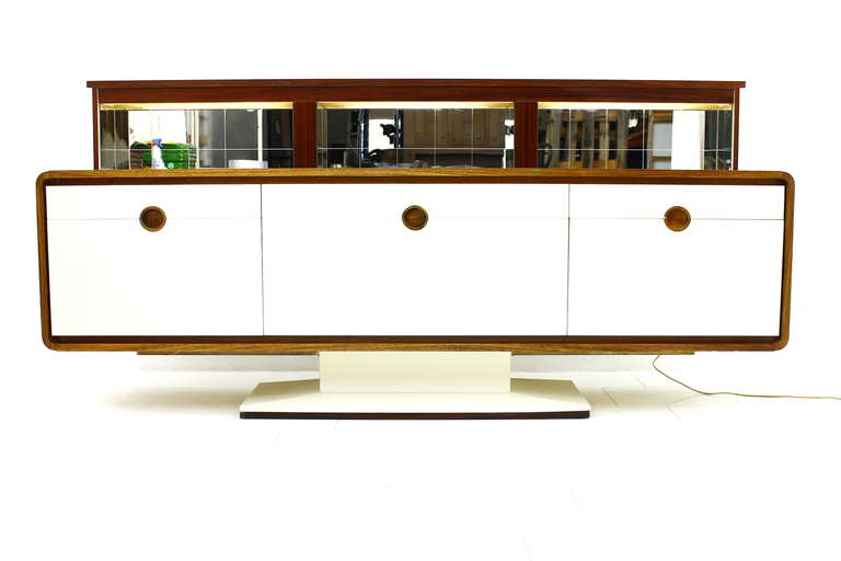 Unknown Rare Rosewood Sideboard With Electric Bar Like 007, 1970´s