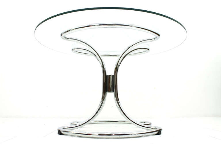 Glass & Steel Tube Dining Table by Giotto Stoppino, Italy 1960`s.
Very good original condition.

Worldwide shipping.