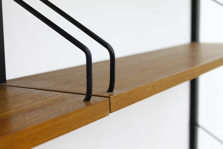 Danish Poul Cadovius Wall System, Shelf, Teak Denmark 1958