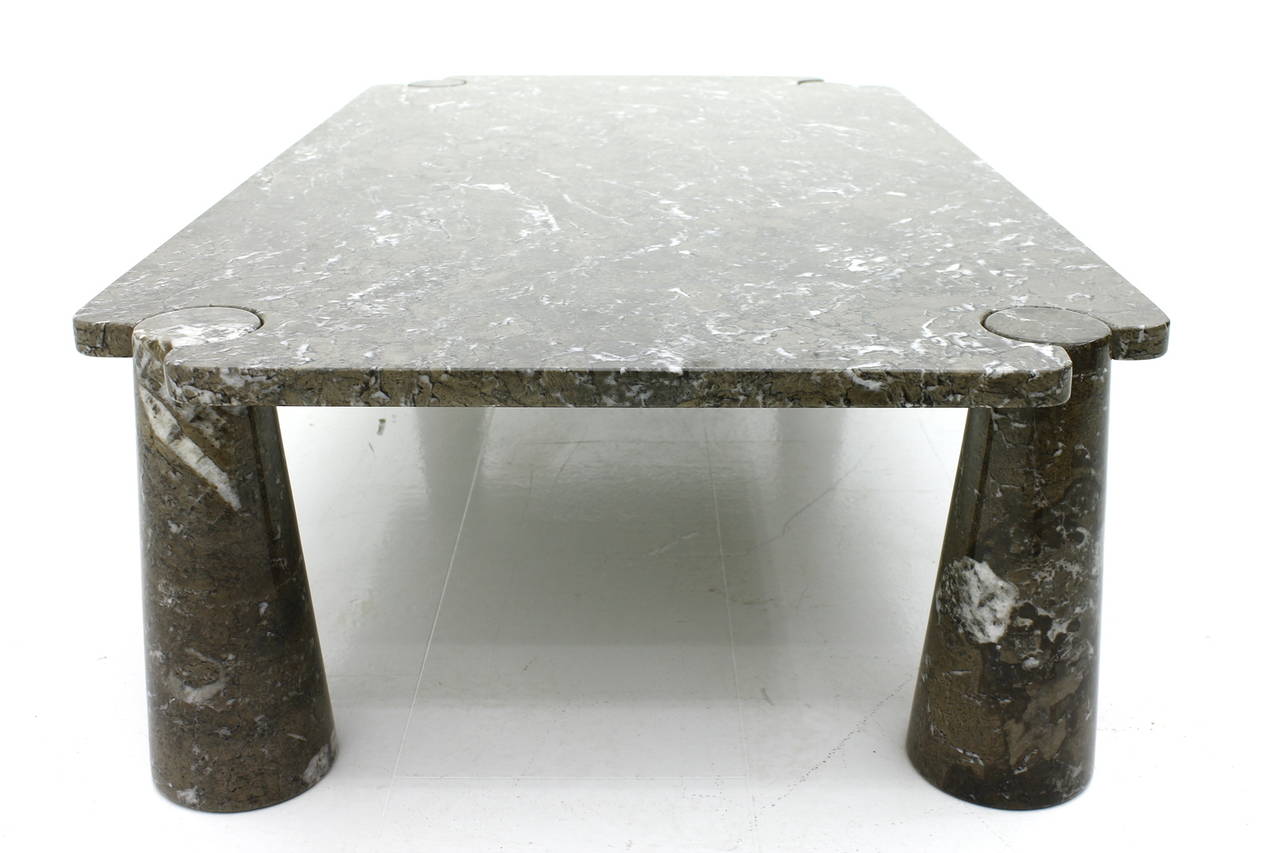 Large Marble Sofa Table by Angelo Mangiarotti for Skipper, Italy, 1970s 2