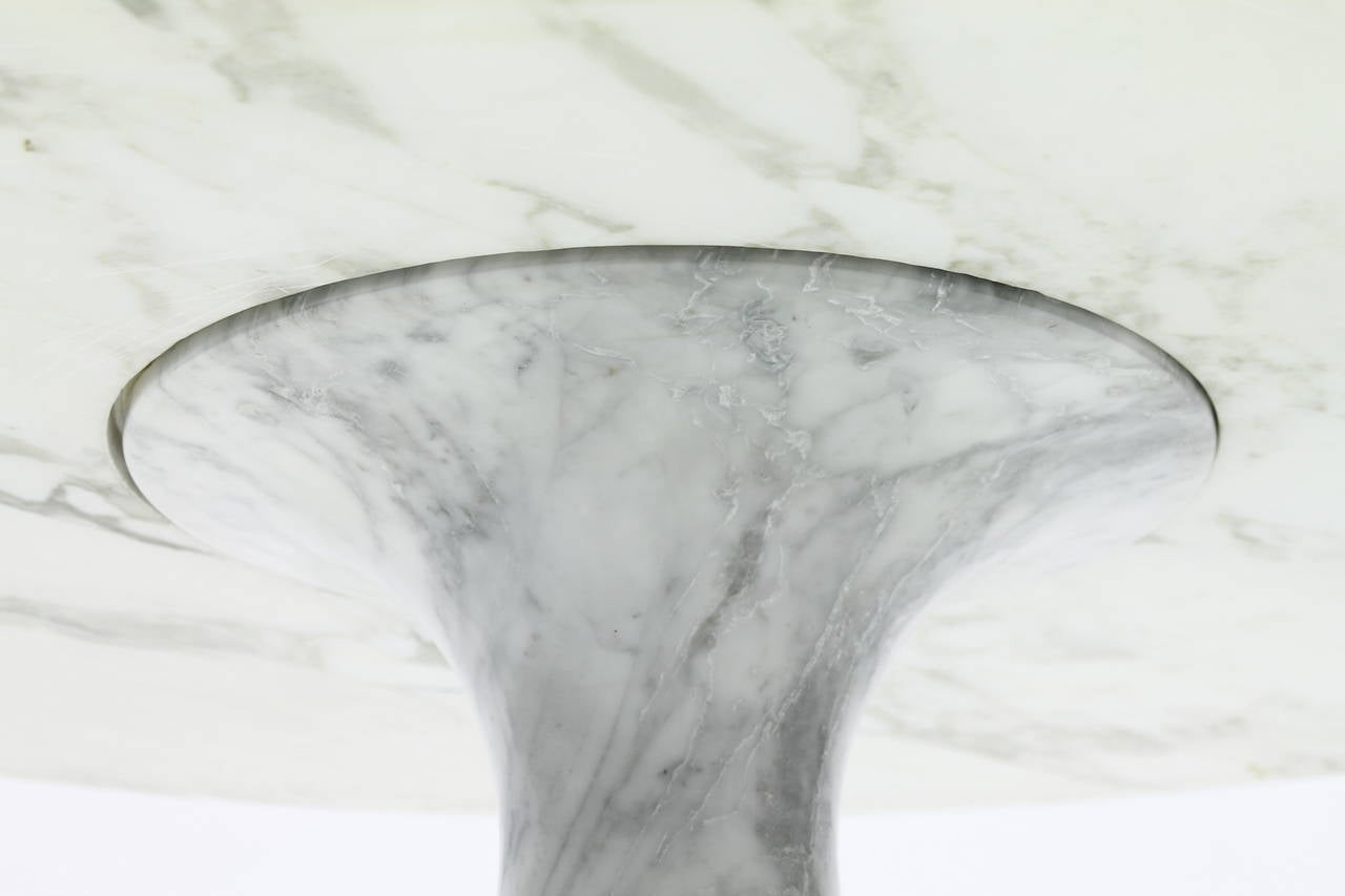 Carrara Marble Angelo Mangiarotti Marble Dining Table M1, Italy, 1969