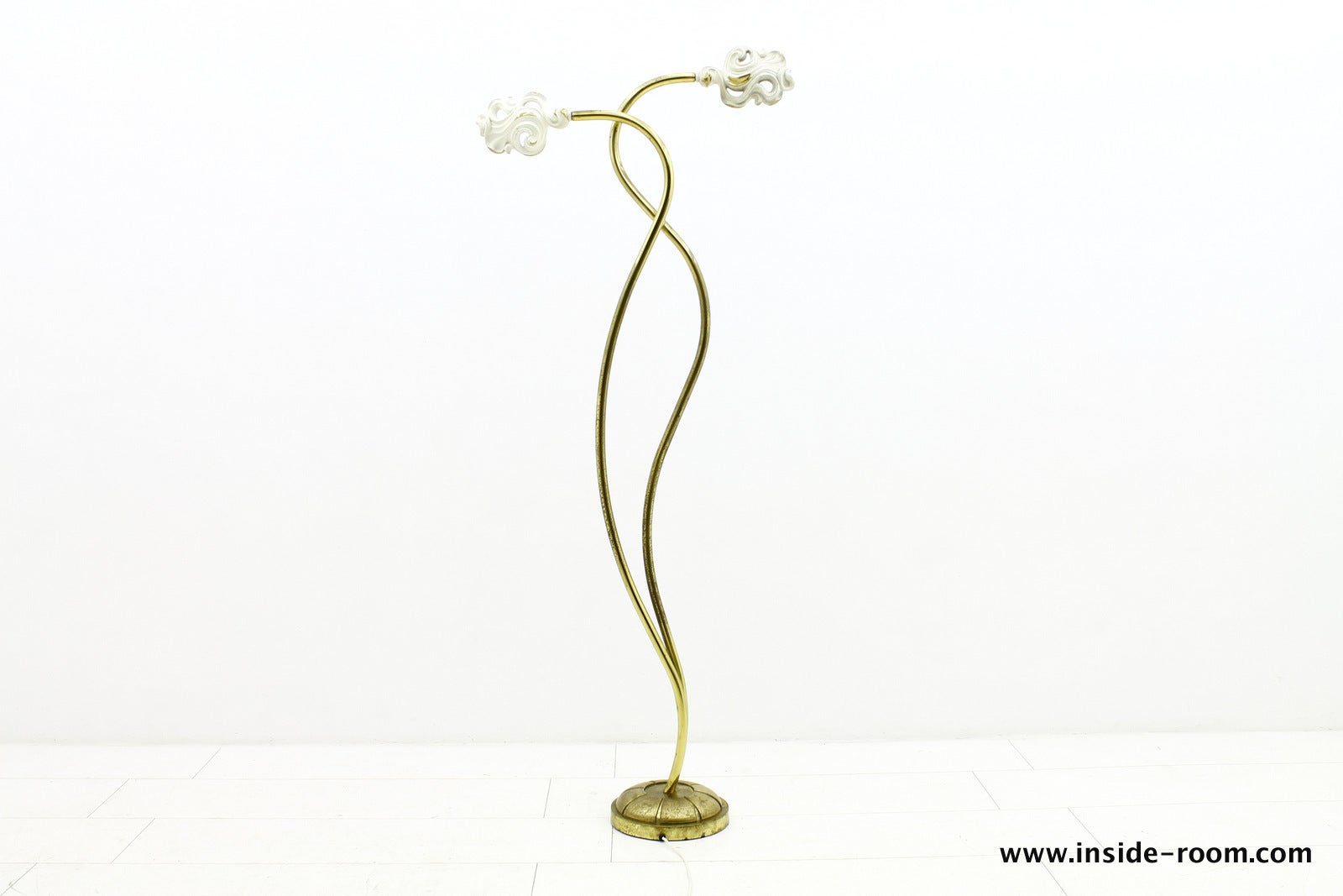 Rare Italian Floor Lamp, Brass, 1950s