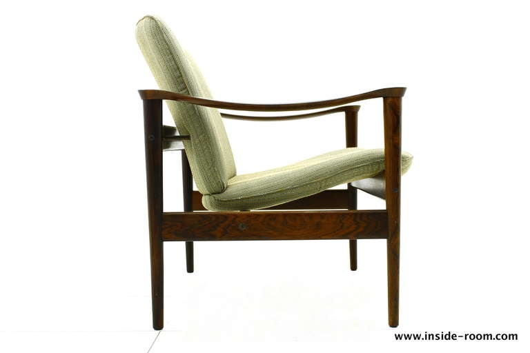 Norwegian Rosewood Lounge Chair by Fredrik Kayser, Norway