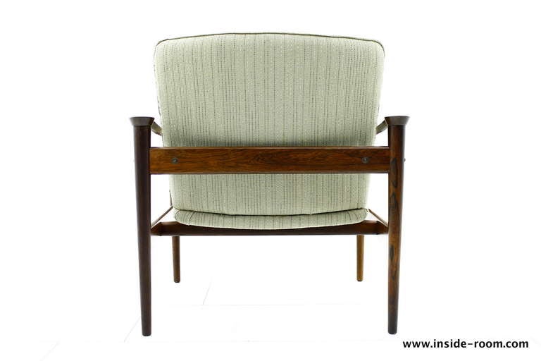 Rosewood Lounge Chair by Fredrik Kayser, Norway In Excellent Condition In Frankfurt / Dreieich, DE