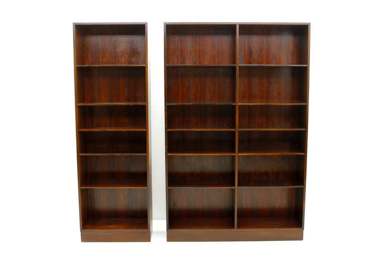 Rosewood Bookshelf by Oman Jun, Denmark, 1960s In Excellent Condition In Frankfurt / Dreieich, DE