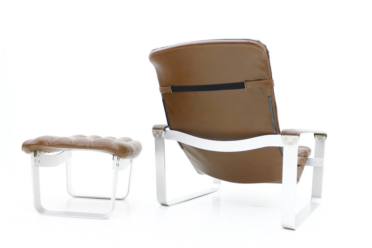 Scandinavian Modern Pulkka Lounge Chair by Ilmari Lappalainen for ASKO, Finland, 1963