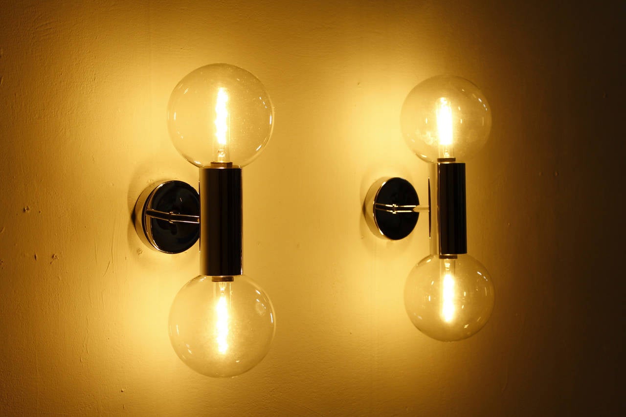 Mid-Century Modern Pair of Wall Lights by Motoko Ishii for Staff, 1970s