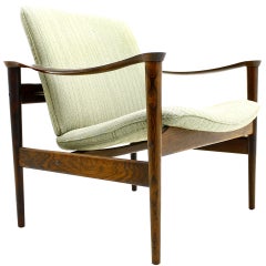 Rosewood Lounge Chair by Fredrik Kayser, Norway
