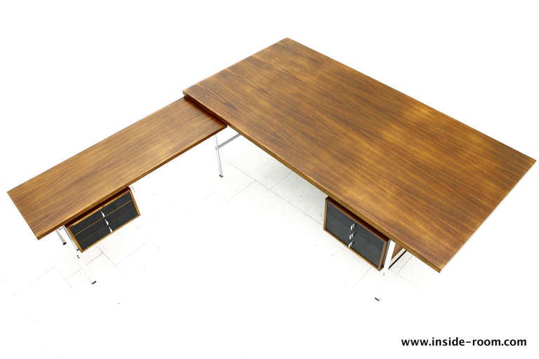 Mid-20th Century Executive Rosewood Writing Desk by Preben Fabricius & Jorgen Kastholm, Kill