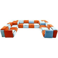 Very Rare Seating Lounge Group, Sofa by Otto Zapf, Germany
