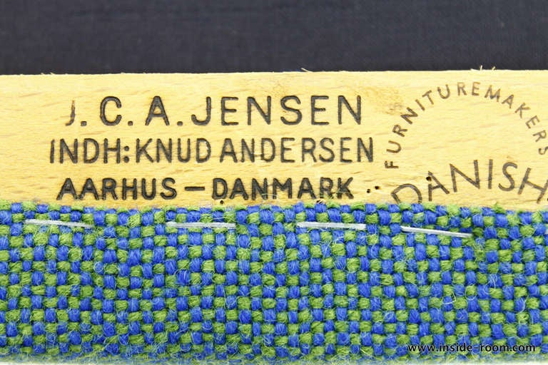 Set of Six J. C. A. Jensen Teak Chairs, Knud Andersen, Denmark at