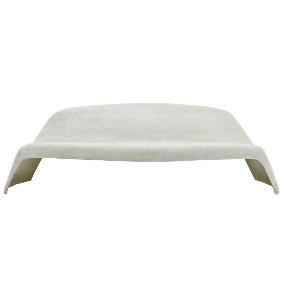 Walter Papst Fiberglass Outdoor Bench, Wikhahn, Germany 1964