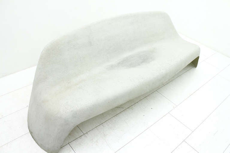 Walter Papst Fiberglass Outdoor Bench, Wikhahn, Germany 1964 In Good Condition In Frankfurt / Dreieich, DE