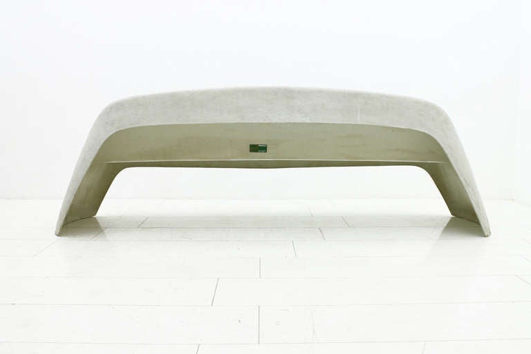 Mid-20th Century Walter Papst Fiberglass Outdoor Bench, Wikhahn, Germany 1964