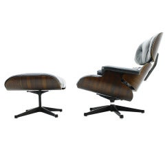 Charles & Ray Eames Lounge Chair, Rosewood & black Leather