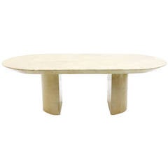 Karl Springer Goatskin Dining Table