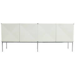 Philippon and Lecoq Sideboard Mahogany with White Doors by Behr 1962