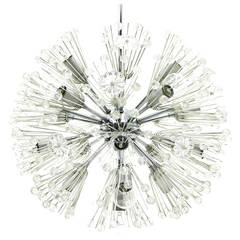 Emil Stejnar Chandelier Snowball, Glass, Seventeen Lights, Austria, 1960 8