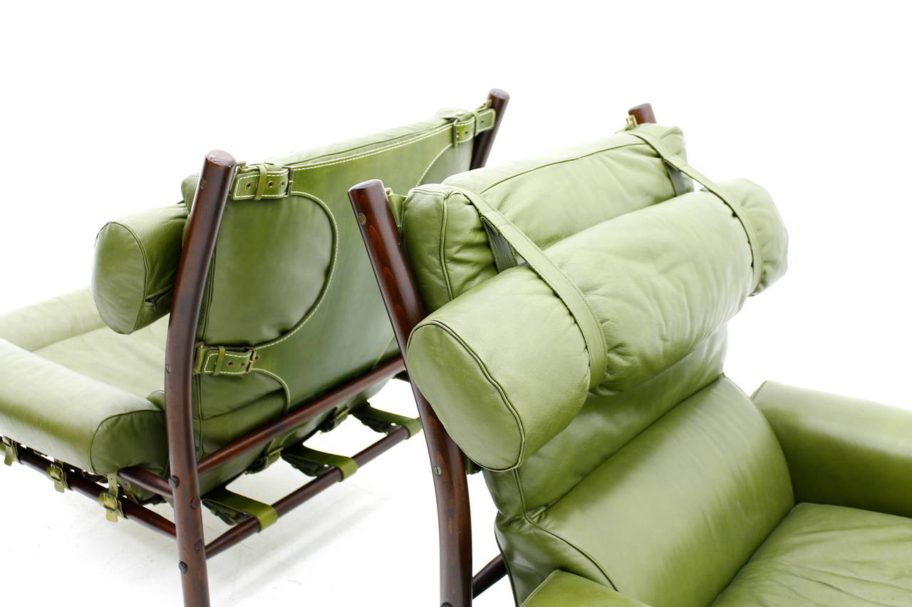 Mid-20th Century Pair of Arne Norell Lounge Chairs 