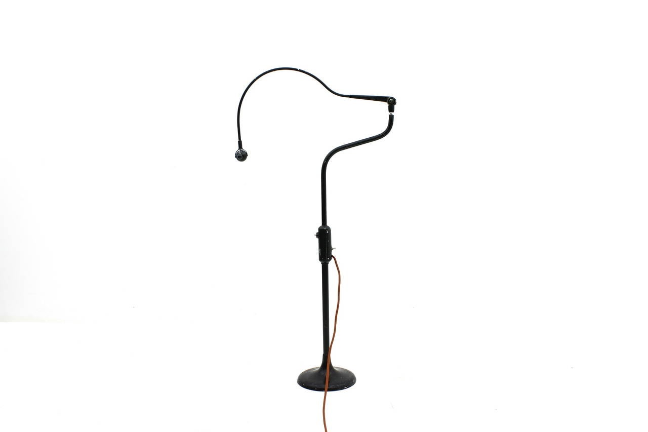 Mid-20th Century Adjustable Doctor's Spot Light Lamp, Germany, 1950s For Sale