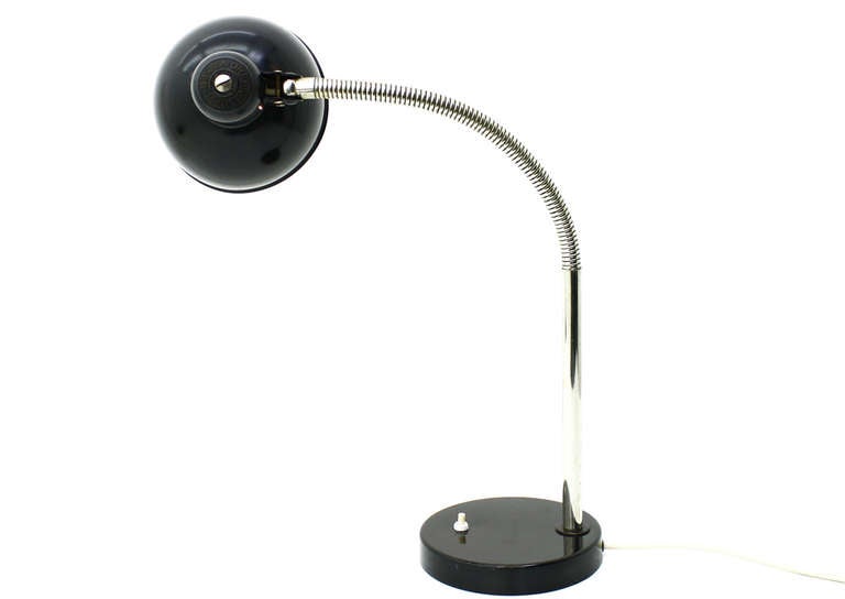Mid-20th Century Christian Dell Gooseneck Table Lamp, Bauhaus, 1930s For Sale