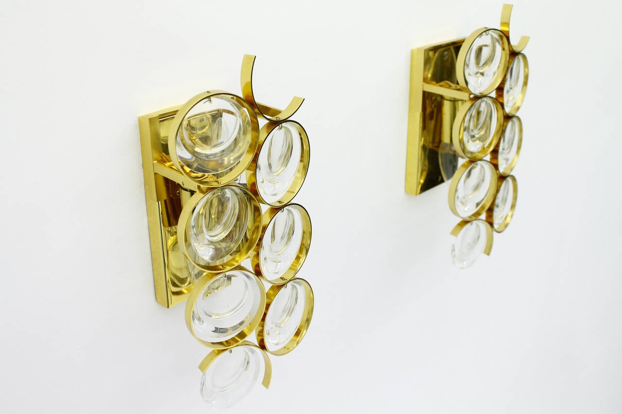 Pair of Wall Sconces by Palwa, 1960s In Excellent Condition In Frankfurt / Dreieich, DE