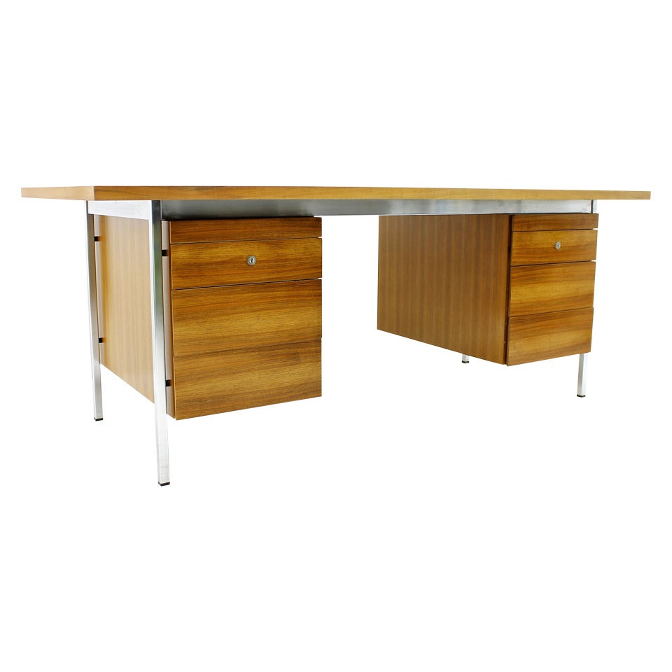 Florence Knoll Doppelsockel-Schreibtisch