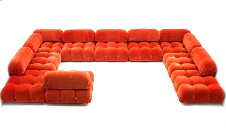 Italian Very Large Camaleonda Sofa Group by Mario Bellini
