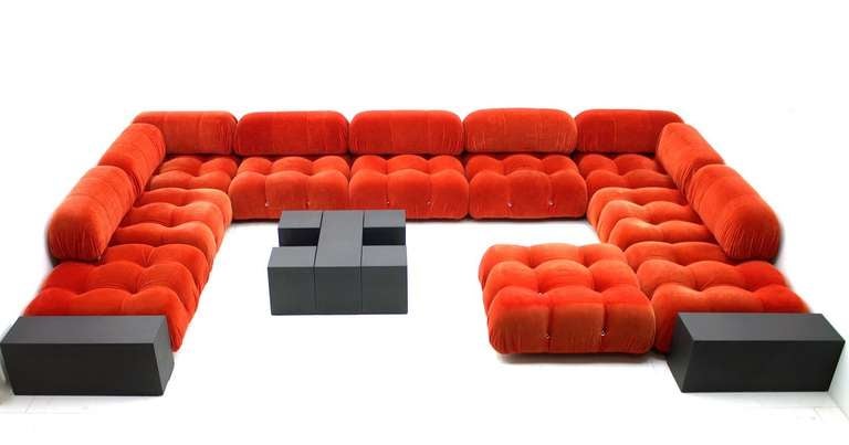 Late 20th Century Very Large Camaleonda Sofa Group by Mario Bellini