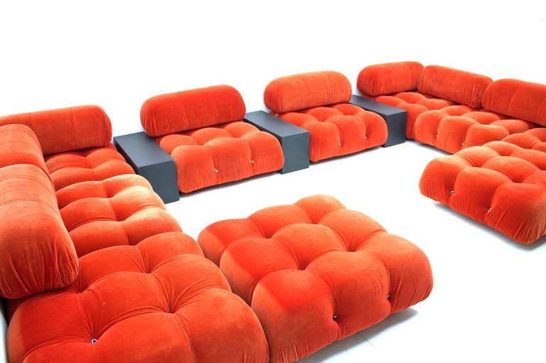 Fabric Very Large Camaleonda Sofa Group by Mario Bellini