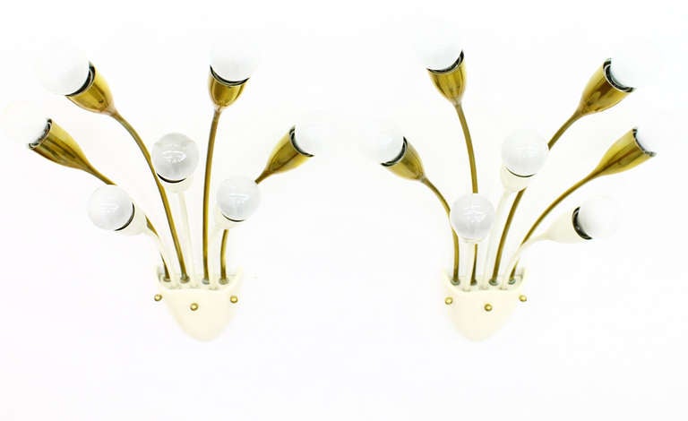 A Pair Italian Wall Sconces ca. 1950`s 2