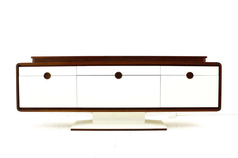 Late 20th Century A rare Rosewood Sideboard with Electric Bar like 007