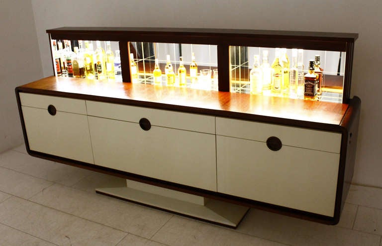 A rare Rosewood Sideboard with Electric Bar like 007 3