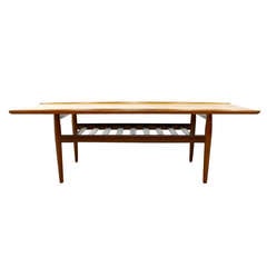 Large Teak Sofa Table By Grete Jalk, Denmark