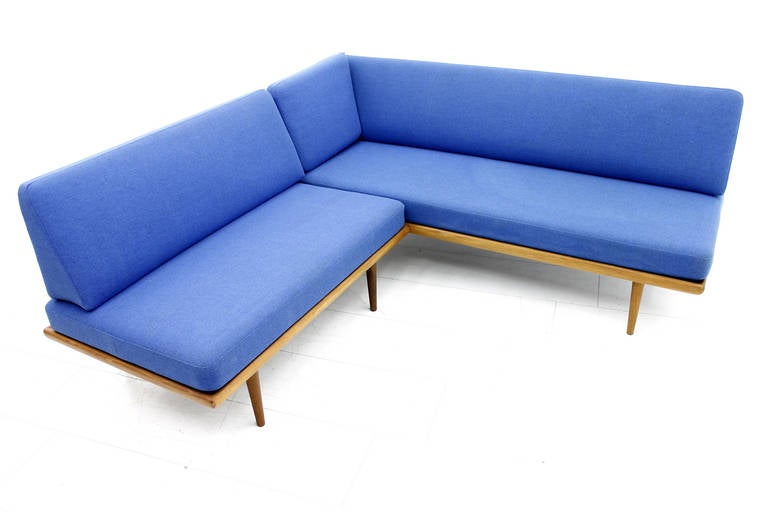 Minerva Teak Wood Daybed / Sofa by Peter Hvidt & Molgaard, Denmark 1