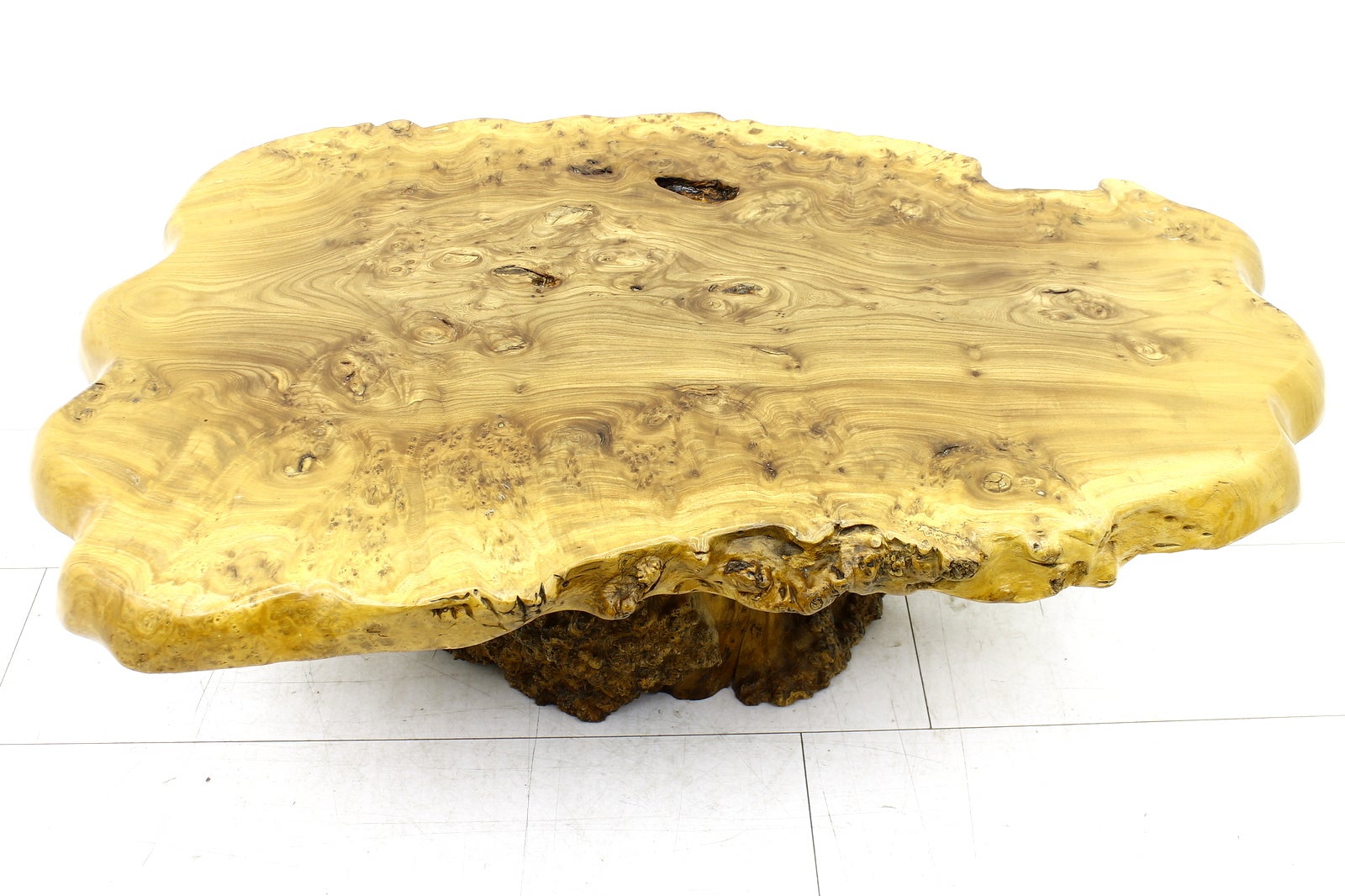 Large Tree Trunk Coffee Table, 1970s For Sale