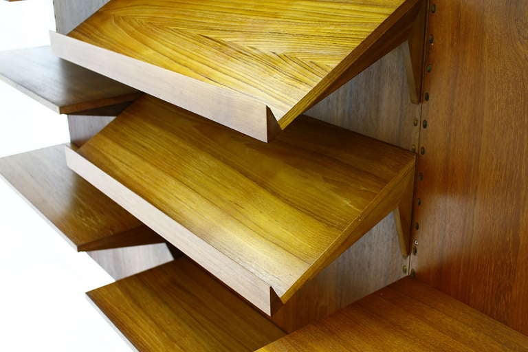 Large Poul Cadovius Wall Unit Teak, Denmark 1