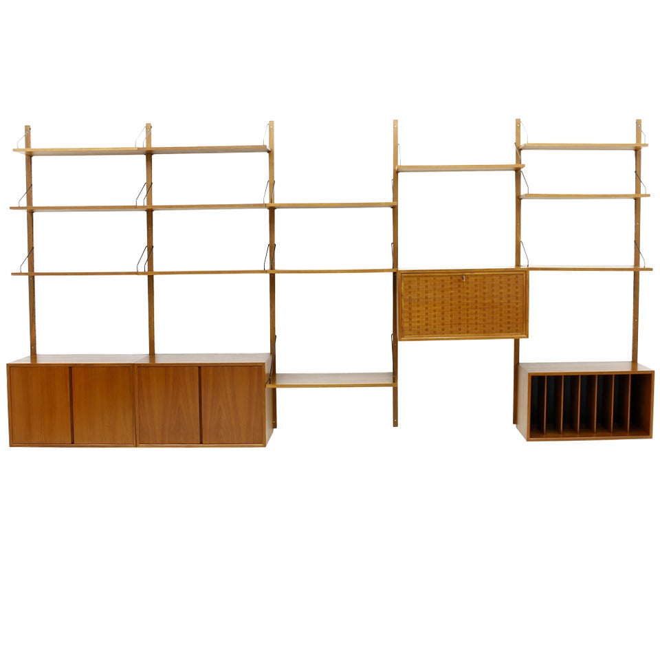 Large Poul Cadovius Royal Wall System, Cado, Denmark