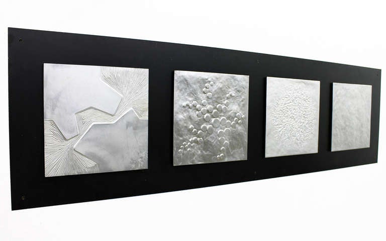 Mid-Century Modern Wall Decoration Aluminum Relief For Sale