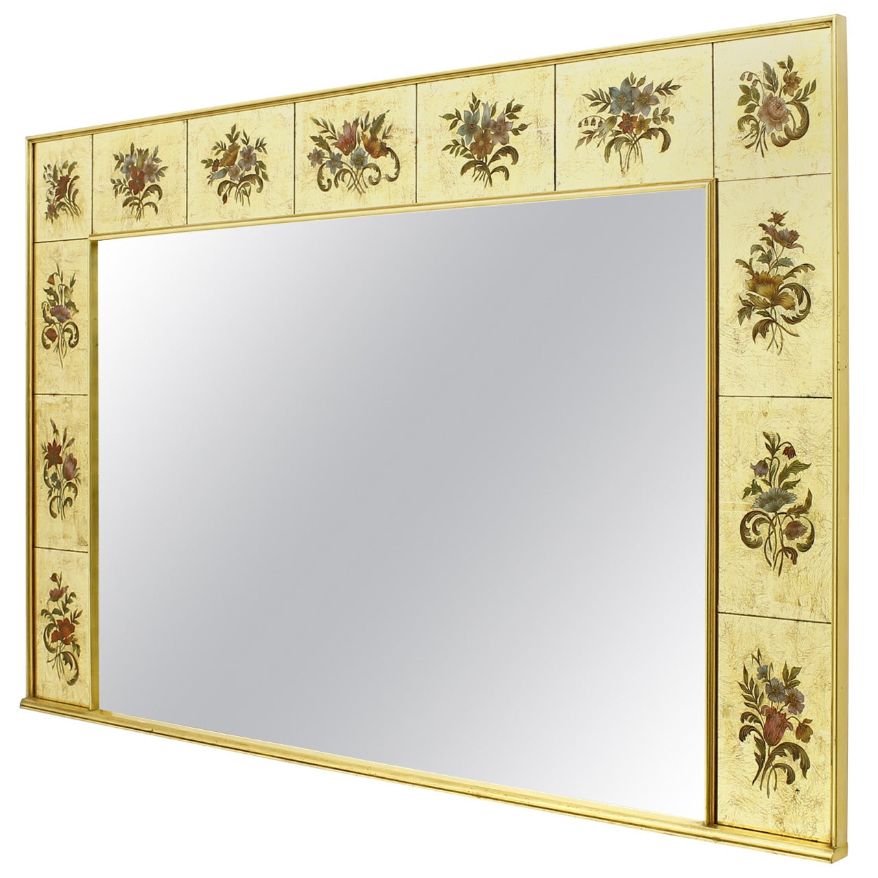 Decorative Large Mirror from France, circa 1980s signed